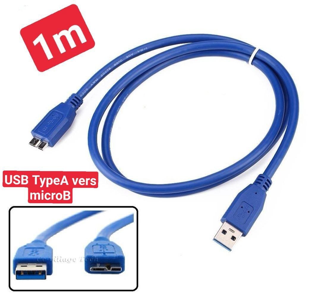 Câble adaptateur USB 3.0 vers Micro B pour disque dur Samsung Note, en PVC,  Stable, transfert à grande vitesse - AliExpress